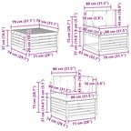 Conjunto de sofás de exterior con cojín 7 pcs Natural y Crema