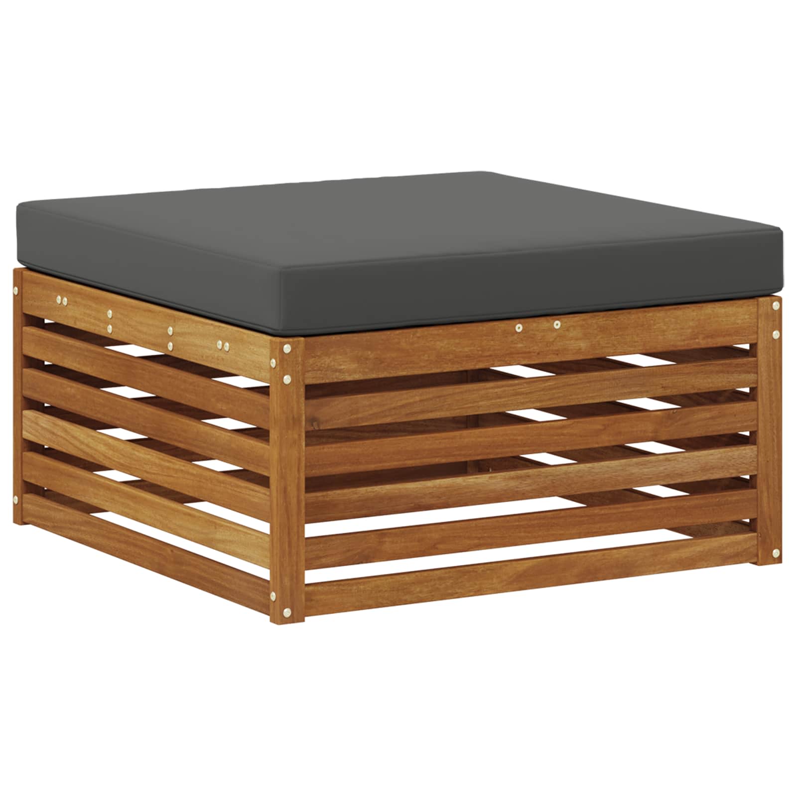 Conjunto de sofás de exterior 7 pcs Natural y Antracita