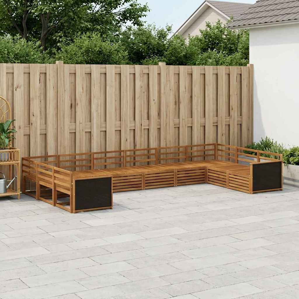 Conjunto de sofás de exterior 4 pcs