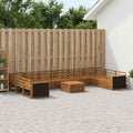 Juegos de sofás 11 pcs Madera de Acacia Sólida