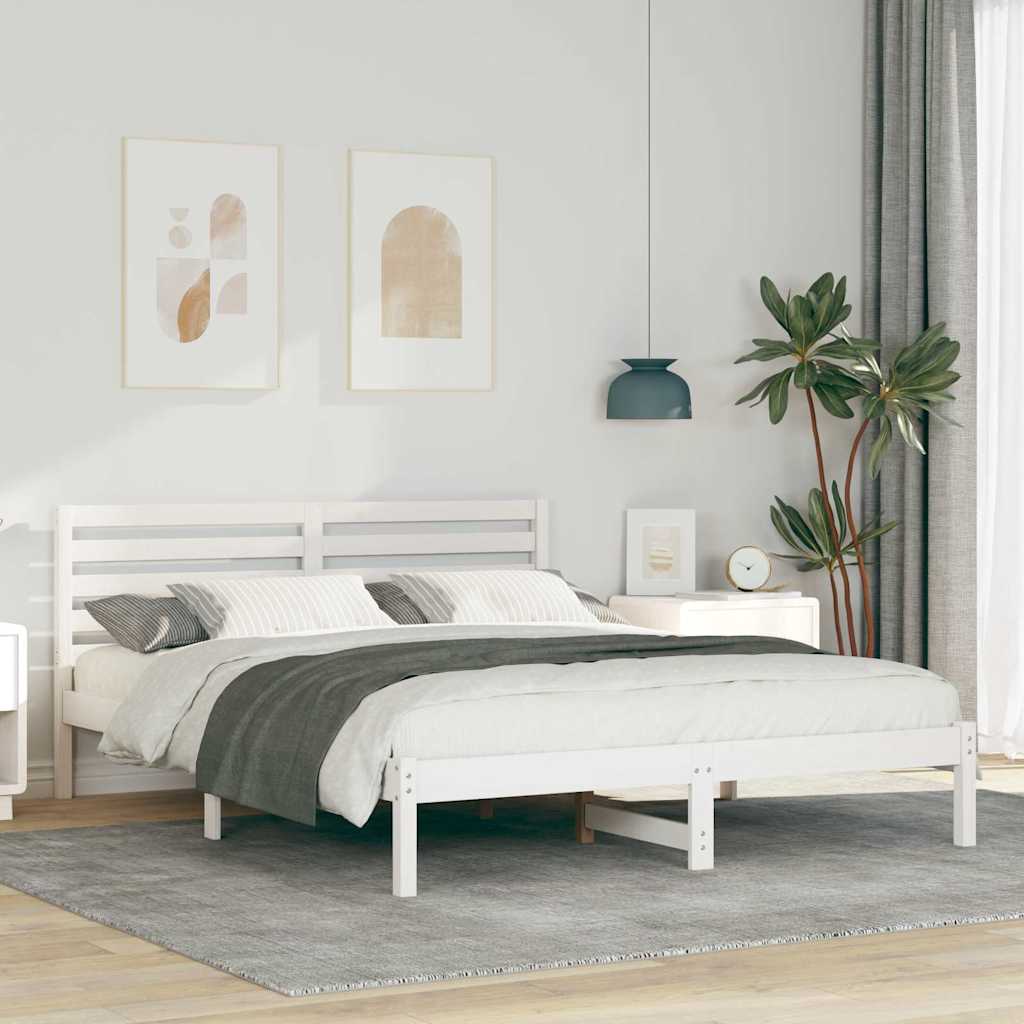 Estrutura de cama 100 x 200 cm Madeira de pinho maciço