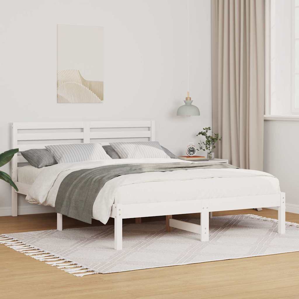 Estrutura de cama 100 x 200 cm Madeira de pinho maciço