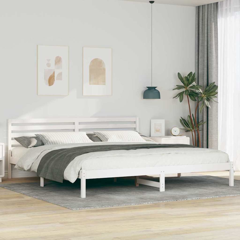 Estrutura de cama 100 x 200 cm Madeira de pinho maciço