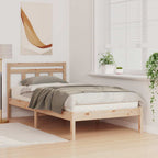Estructura de cama Marrón 80 x 200 cm Madera de pino macizo