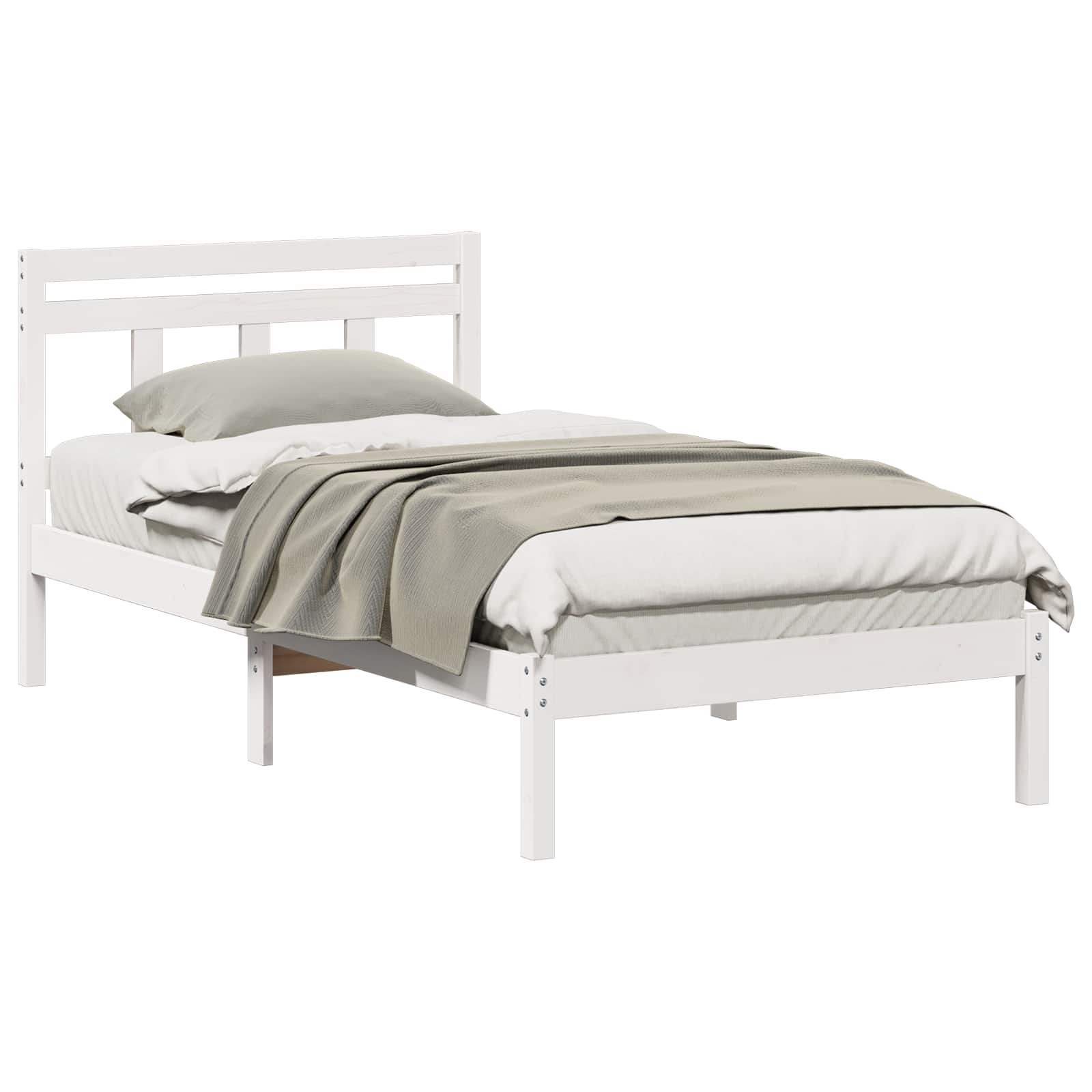 Estructura de cama 80 x 200 cm Madera de pino macizo