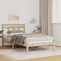 Estructura de cama Marrón 90 x 200 cm Madera de pino macizo