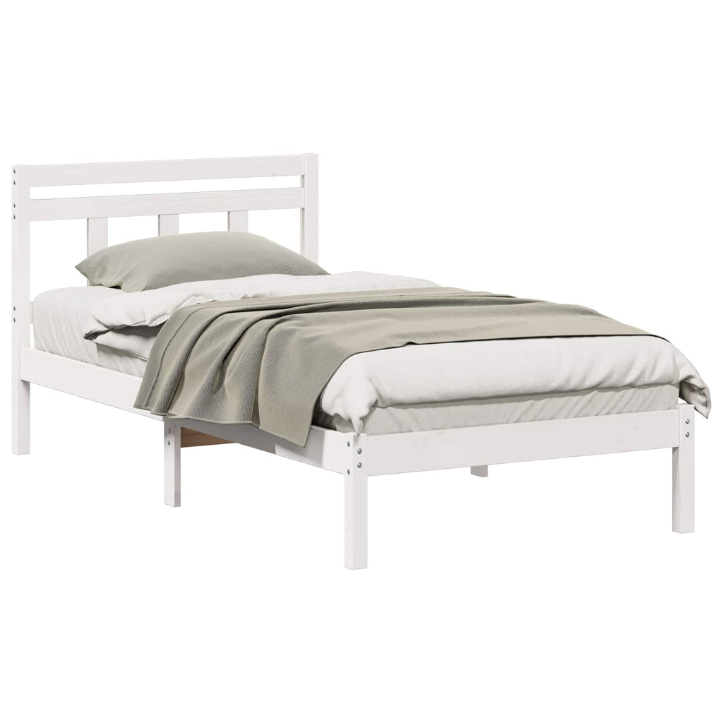 Estructura de cama 100 x 200 cm Madera de pino macizo