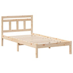 Estructura de cama Marrón 90 x 190 cm Madera de pino macizo