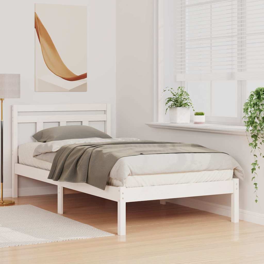 Estructura de cama 90 x 190 cm Madera de pino macizo
