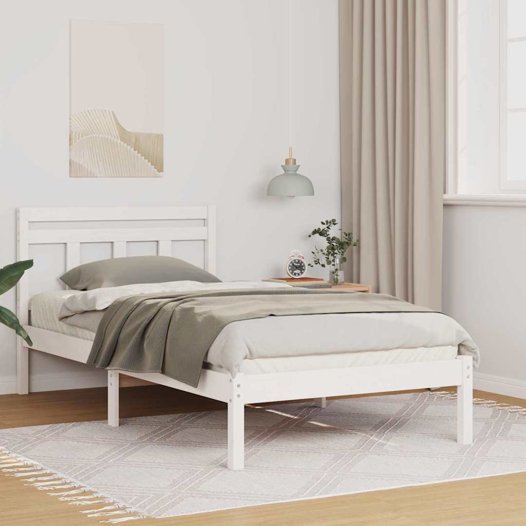 Estrutura de cama 200 x 200 cm Madeira de pinho maciça