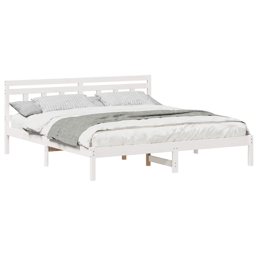 Estructura de cama 200 x 200 cm Madera de pino macizo