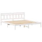 Estructura de cama 200 x 200 cm Madera de pino macizo