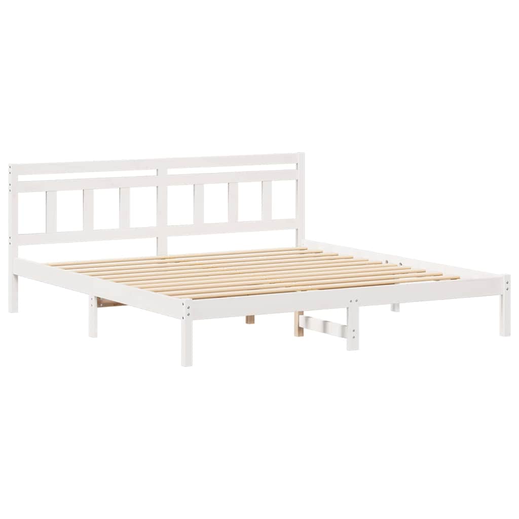 Estructura de cama 200 x 200 cm Madera de pino macizo