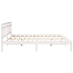 Estructura de cama 200 x 200 cm Madera de pino macizo