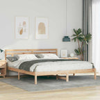 Estructura de cama Marrón 180 x 200 cm Madera de pino macizo