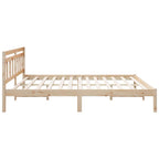 Estructura de cama Marrón 180 x 200 cm Madera de pino macizo