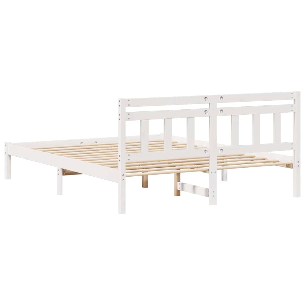 Estructura de cama 160 x 200 cm Madera de pino macizo