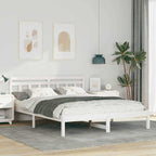 Estructura de cama 150 x 200 cm Madera de pino macizo