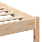 Estructura de cama Marrón 140 x 200 cm Madera de pino macizo