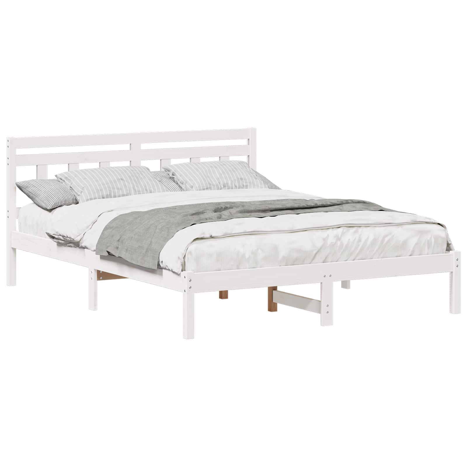 Estructura de cama 140 x 200 cm Madera de pino macizo