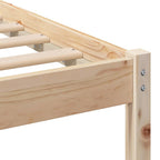 Estructura de cama Marrón 120 x 200 cm Madera de pino macizo