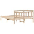 Estructura de cama Marrón 120 x 200 cm Madera de pino macizo