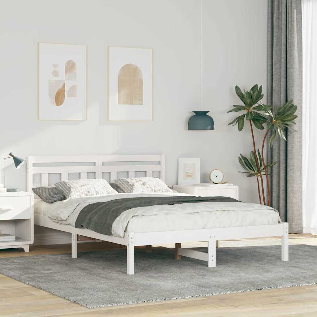 Estructura de cama 120 x 200 cm Madera de pino macizo