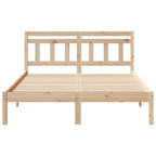 Estructura de cama Marrón 120 x 190 cm Madera de pino macizo