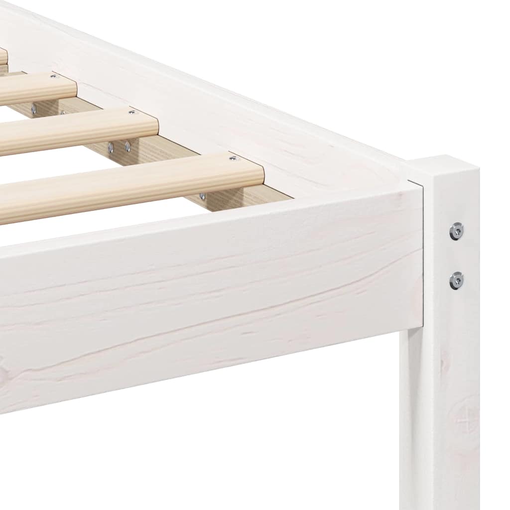 Estructura de cama 140 x 190 cm Madera de pino macizo