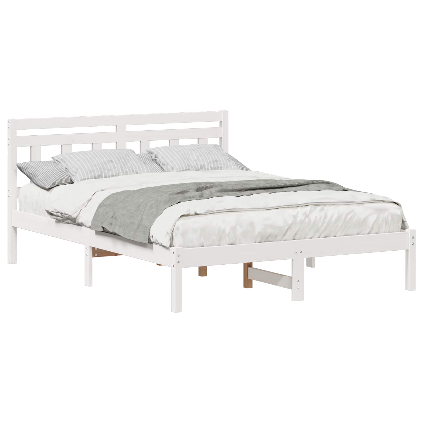 Estructura de cama 140 x 190 cm Madera de pino macizo