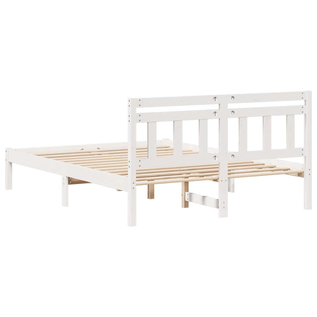 Estructura de cama 140 x 190 cm Madera de pino macizo