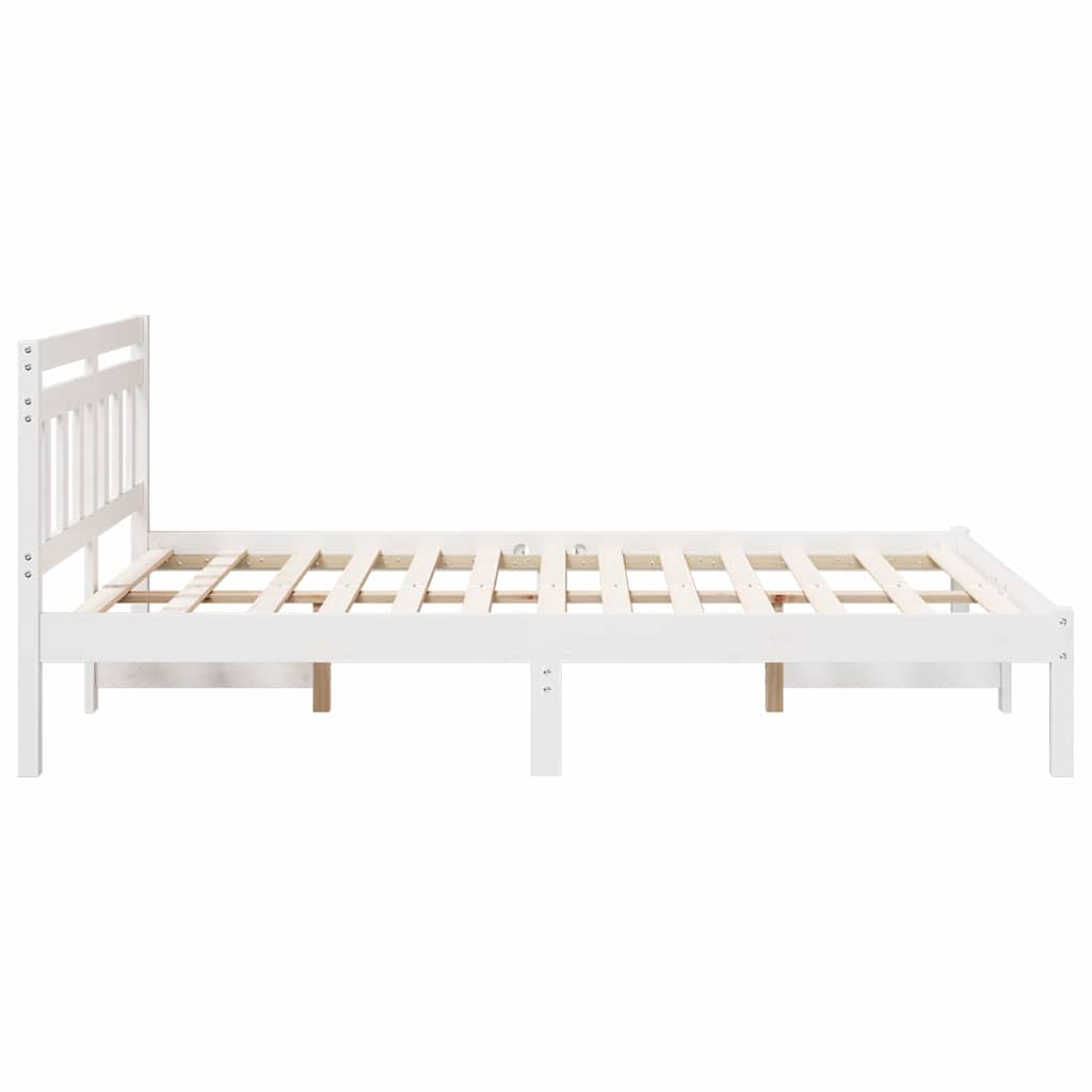 Estructura de cama 135 x 190 cm Madera de pino macizo