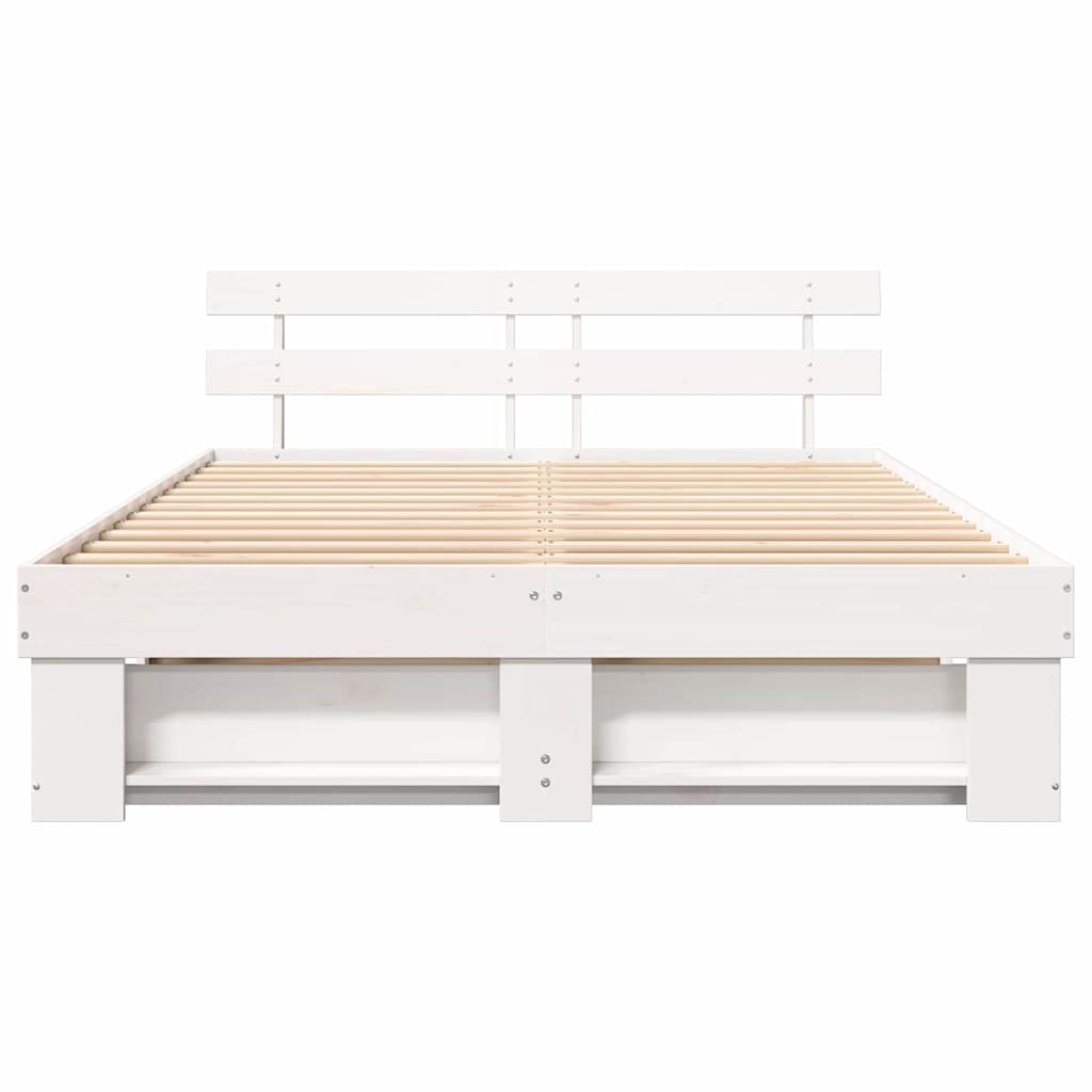 Estructura de cama 160 x 200 cm Madera de pino macizo