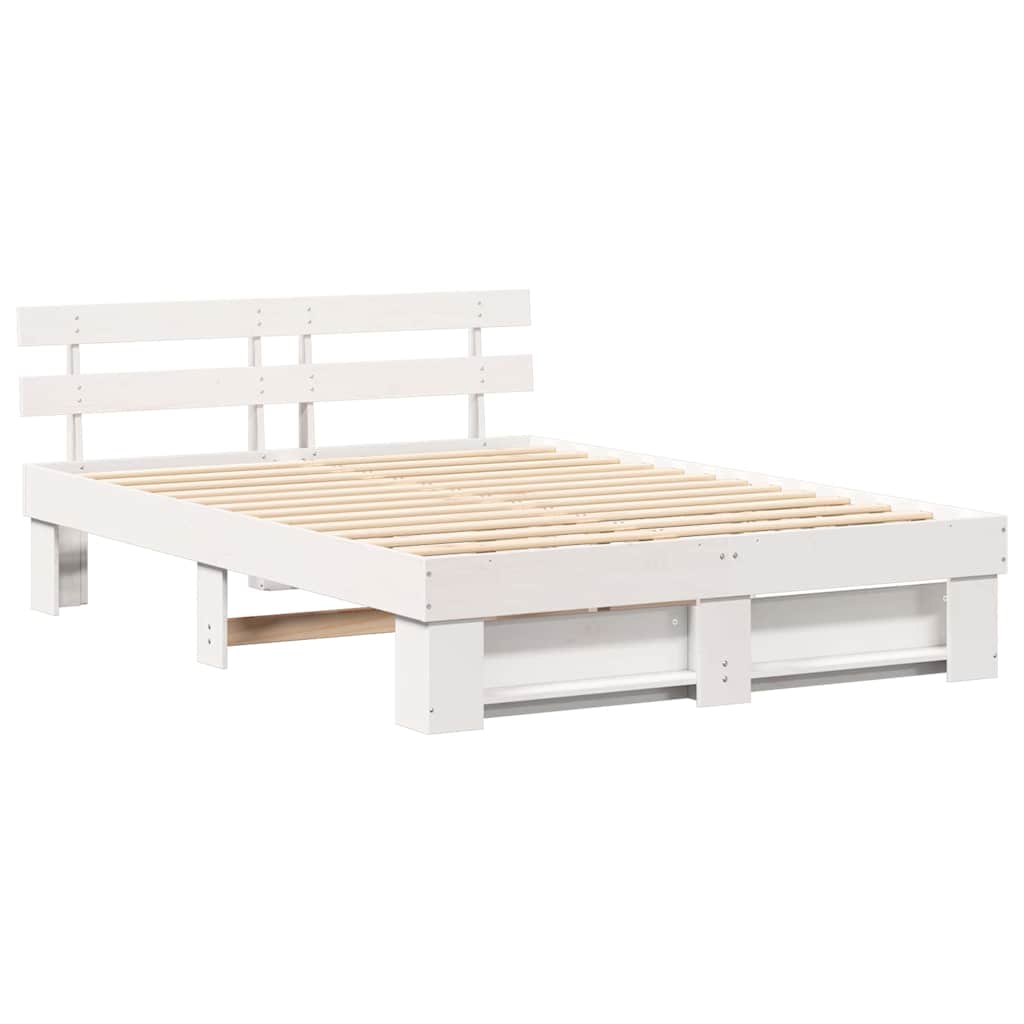 Estructura de cama 150 x 200 cm Madera de pino macizo
