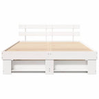 Estructura de cama 150 x 200 cm Madera de pino macizo