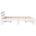 Estructura de cama 140 x 200 cm Madera de pino macizo