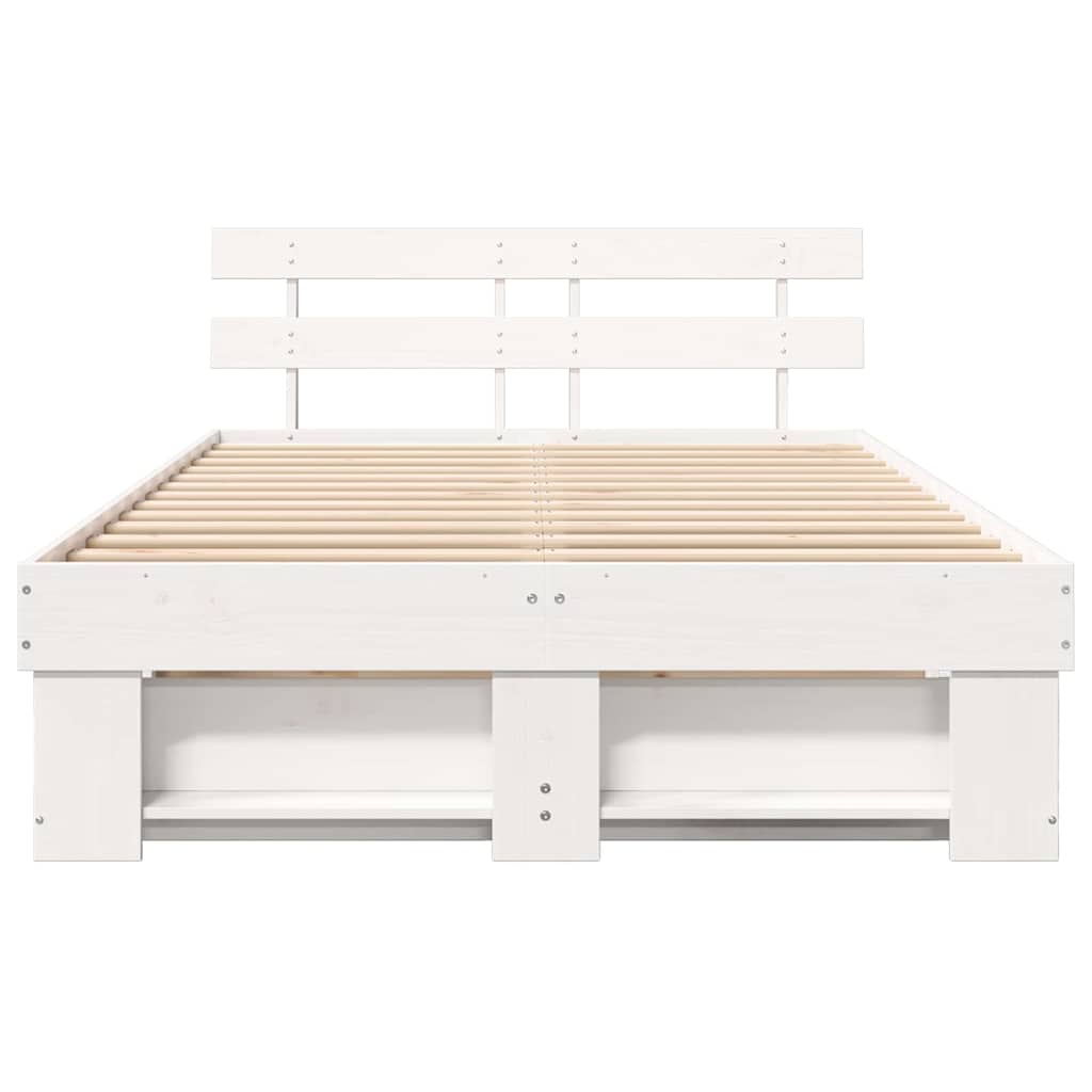 Estructura de cama 120 x 200 cm Madera de pino macizo