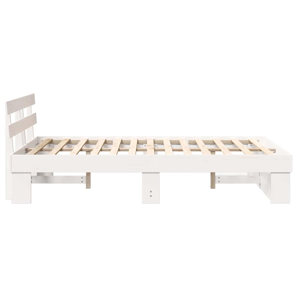 Estructura de cama 135 x 190 cm Madera de pino macizo