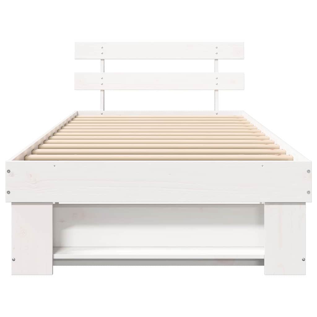 Estructura de cama 80 x 200 cm Madera de pino macizo
