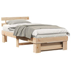Estructura de cama Marrón 90 x 190 cm Madera de pino macizo