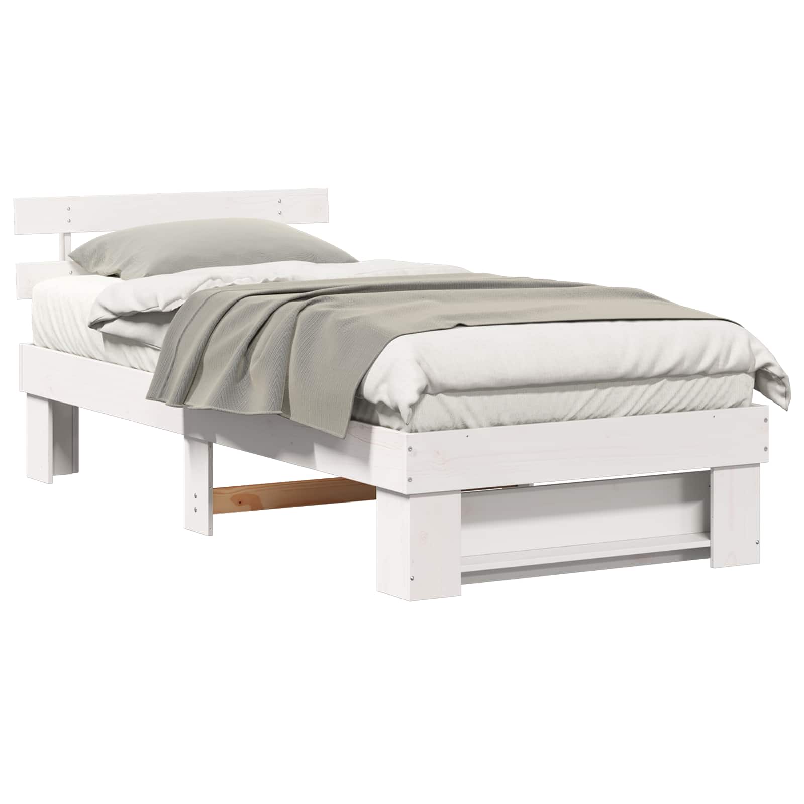 Estructura de cama 90 x 190 cm Madera de pino macizo