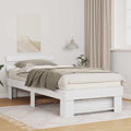 Estructura de cama 75 x 190 cm Madera de pino macizo