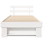 Estructura de cama 75 x 190 cm Madera de pino macizo
