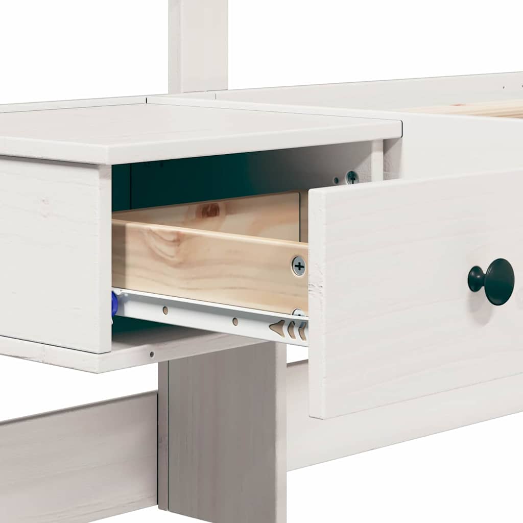 Estructura de cama 100 x 200 cm Madera de pino macizo