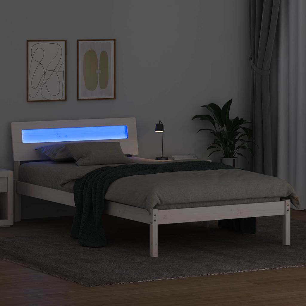 Estructura de cama 100 x 200 cm Madera de pino macizo