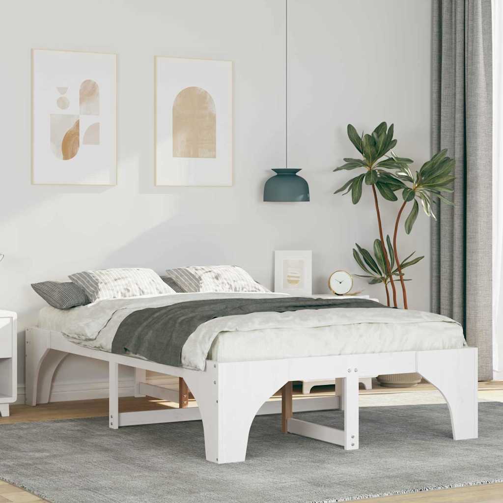 Estrutura de cama 100 x 200 cm Madeira de pinho maciço