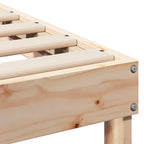Estructura de cama Marrón 100 x 200 cm Madera de pino macizo