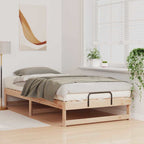Estructura de cama Marrón 100 x 200 cm Madera de pino macizo