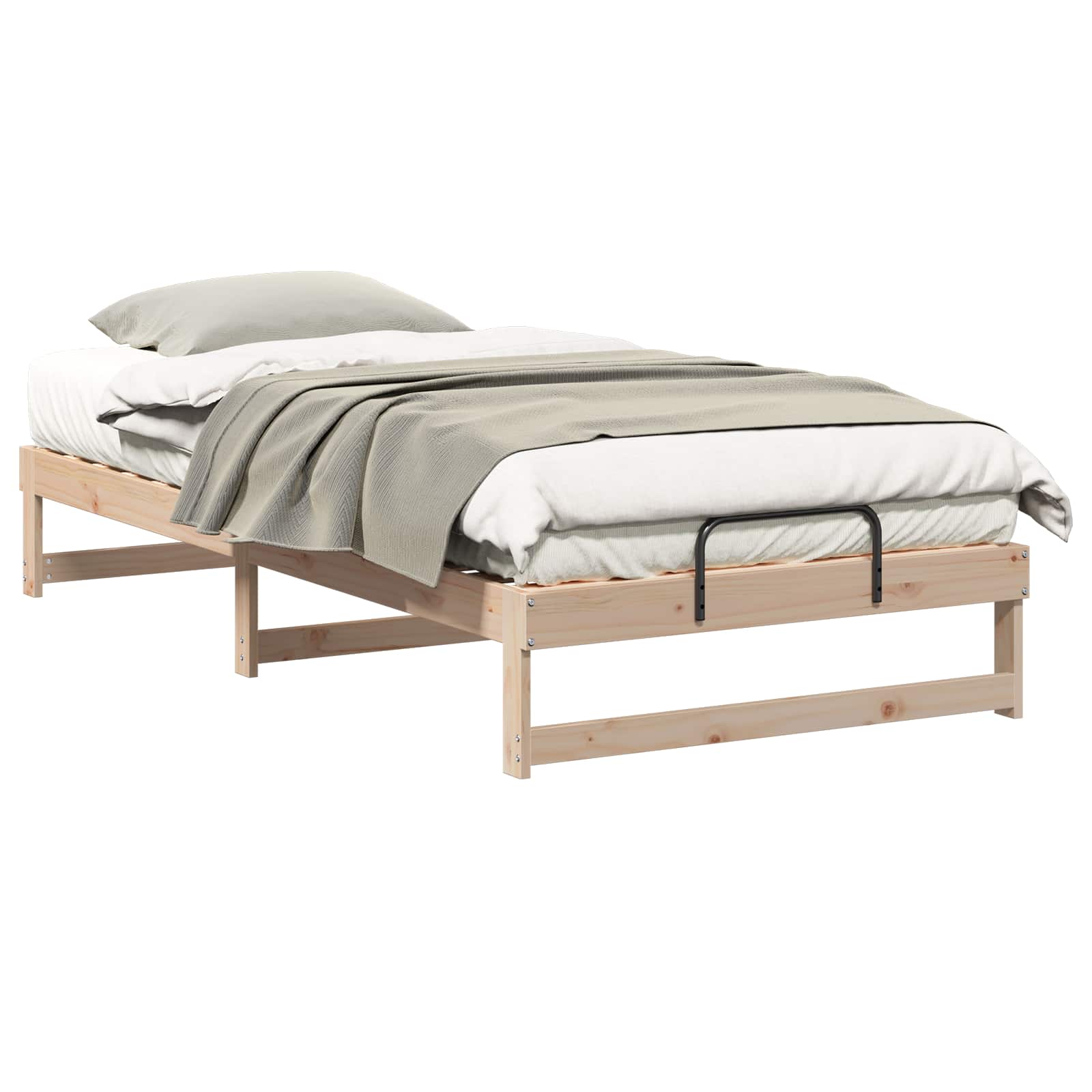 Estructura de cama Marrón 100 x 200 cm Madera de pino macizo