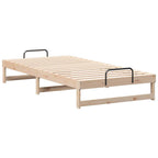 Estructura de cama Marrón 100 x 200 cm Madera de pino macizo